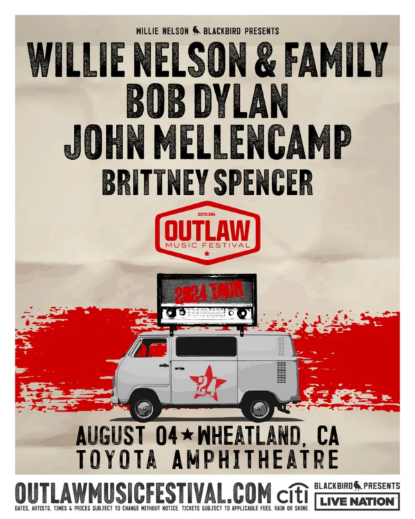 Outlaw Music Festival Willie Nelson Bob Dylan John Mellencamp