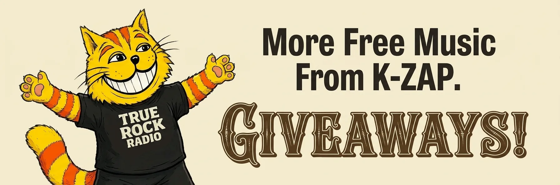 More Free Music From K-ZAP. Giveaways!