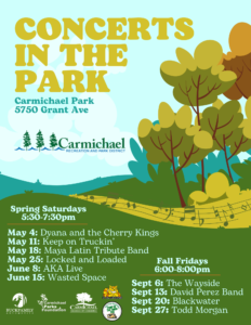 k-zap Concerts in the Park -Carmichael 2024