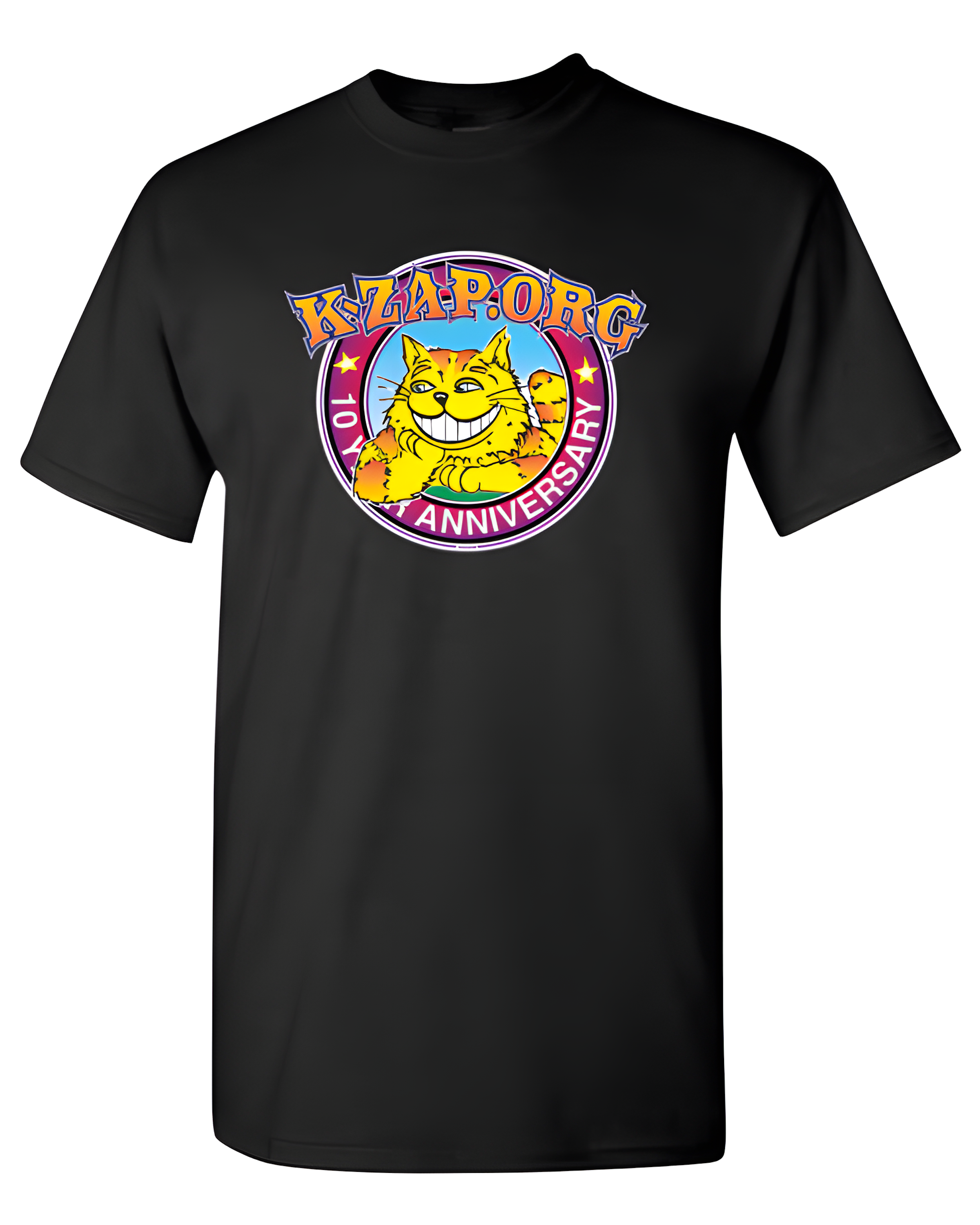 Sacramento's K-ZAP 10th Anniversary Shirt - In Black!